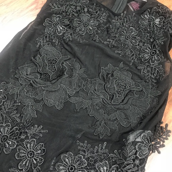 PrettyLittleThing Black Lace Body Suit - Picture 4 of 5